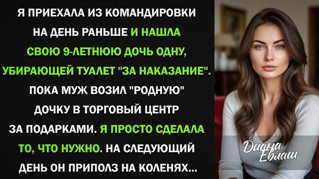 Мою 9-летнюю дочь муж заставил мыть туалет, пока "родную" возил за подарками, тогда я... Мою 9-летнюю дочь муж заставил мыть туалет, пока "родную" возил за подарками, тогда я...