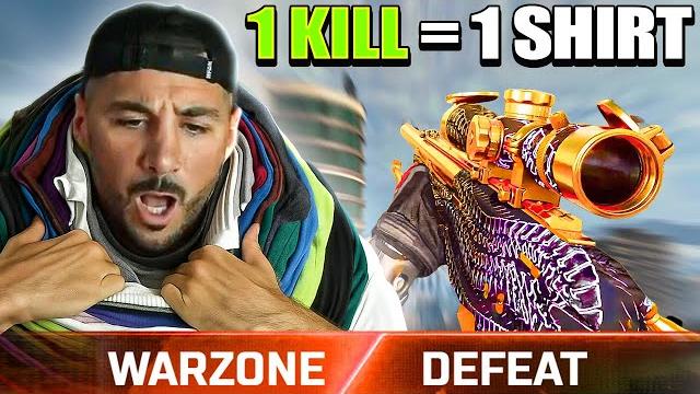 Warzone but after every kill i put on another shirt Warzone but after every kill i put on another shirt