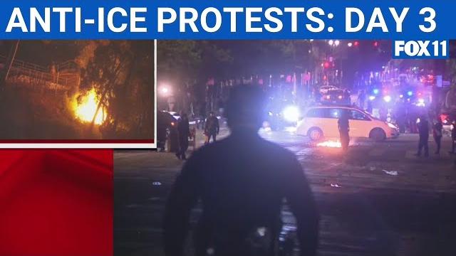 La ice protests, day 3: national guard arrives La ice protests, day 3: national guard arrives