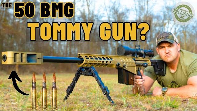 The 50 bmg tommy gun ??? (thompson auto ordnance 50 bmg) The 50 bmg tommy gun ??? (thompson auto ordnance 50 bmg)