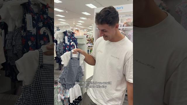 My husband is picking out baby clothes #shorts My husband is picking out baby clothes #shorts