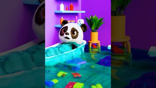 Pandy doesn't want a bath! #shorts Pandy doesn't want a bath! #shorts