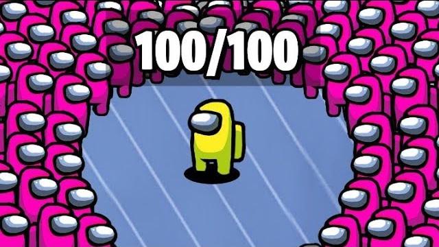 Амонг ас , но у нас 100 игроков Амонг ас , но у нас 100 игроков