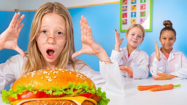 Nastya and healthy eating for kids. large collection of children's videos Nastya and healthy eating for kids. large collection of children's videos