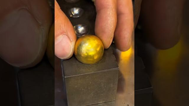 Watch the golden lucky beads get knocked out! (21mm!) #shortvideo #gold #goldenball #shorts #video Watch the golden lucky beads get knocked out! (21mm!) #shortvideo #gold #goldenball #shorts #video