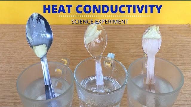 Heat conductivity | heat conduction - science experiment | butter on spoon | conductor | insulator Heat conductivity | heat conduction - science experiment | butter on spoon | conductor | insulator