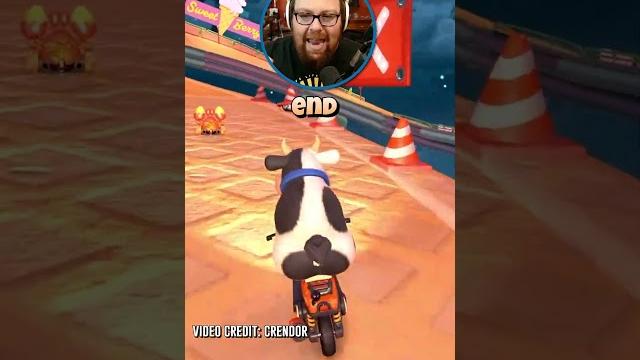 The tracks in mario kart blend together now?? The tracks in mario kart blend together now??