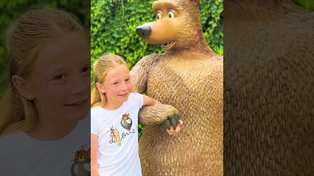 Nastya and dad visiting masha and the bear #shorts Nastya and dad visiting masha and the bear #shorts