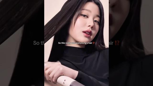 It was her real hair ⁉️#ive #wonyoung It was her real hair ⁉️#ive #wonyoung