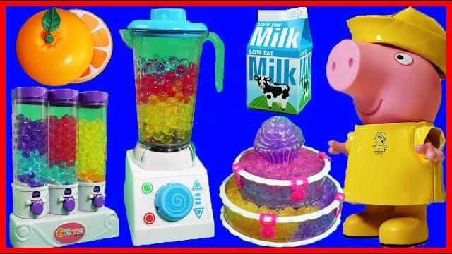 佩佩豬粉紅豬小妹 peppa pig 用 orbeez 水晶寶寶做蛋糕甜點,榨果汁的玩具故事 佩佩豬粉紅豬小妹 peppa pig 用 orbeez 水晶寶寶做蛋糕甜點,榨果汁的玩具故事