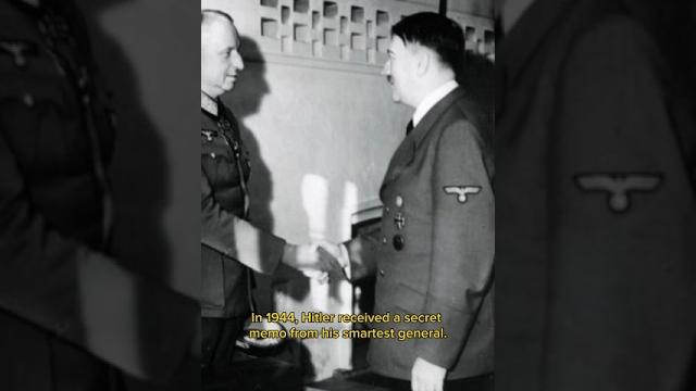 The memo that got hitler's smartest general fired The memo that got hitler's smartest general fired