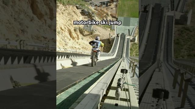 Motorbike ski jump Motorbike ski jump 