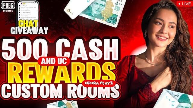 Pubg mobile live custom room win rs.500 cash rewards custom rooms | nimra playz #pubgmobile Pubg mobile live custom room win rs.500 cash rewards custom rooms | nimra playz #pubgmobile
