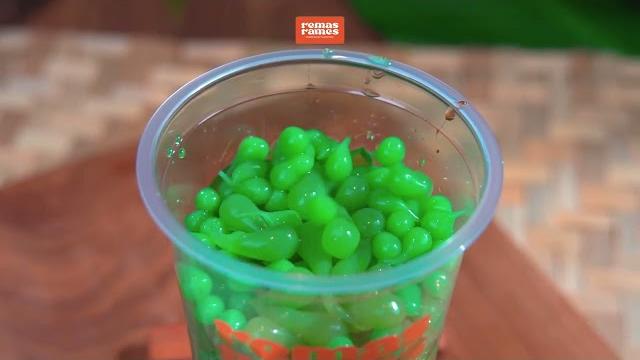 Es cendol jelly remas rames Es cendol jelly remas rames