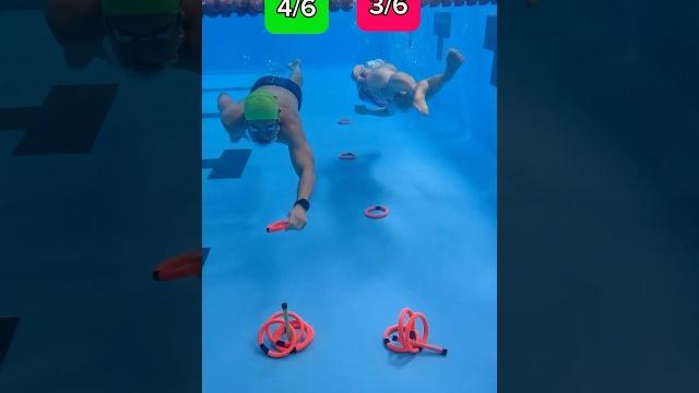 Desafio submerso! #shorts #natação #piscina #desafio Desafio submerso! #shorts #natação #piscina #desafio