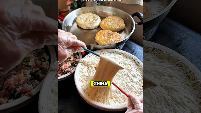 Xian bing bread making Xian bing bread making
