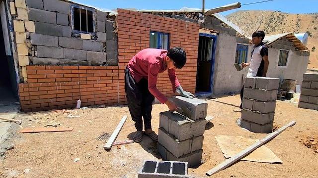 "cooking local food and improving the home space with porch columns and tiled walls" "cooking local food and improving the home space with porch columns and tiled walls"
