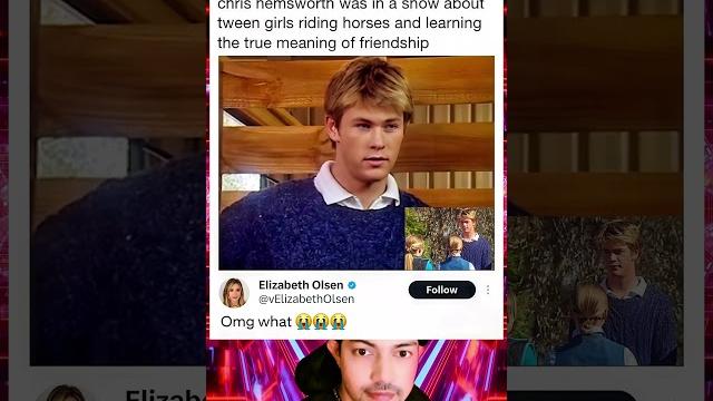 I won't ever let anyone forget that chris hemsworth was in a show about tween girls riding horses I won't ever let anyone forget that chris hemsworth was in a show about tween girls riding horses