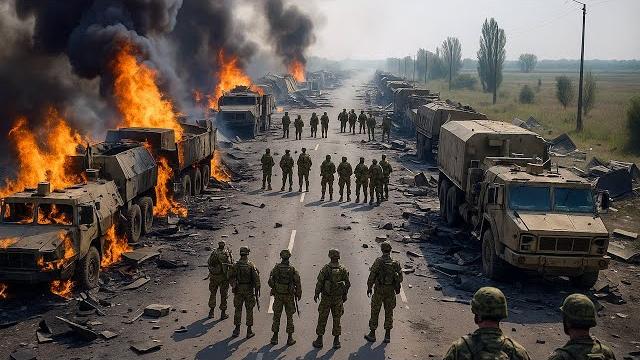 10 minutes ago! 5000 nato reinforcements intercepted by russian ka-52 before entering ukraine 10 minutes ago! 5000 nato reinforcements intercepted by russian ka-52 before entering ukraine
