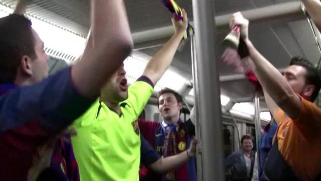 Fc barcelona atmosphere 2009: camp nou & l3 metro Fc barcelona atmosphere 2009: camp nou & l3 metro
