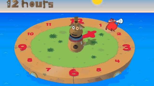 Clock island: am pm Clock island: am pm