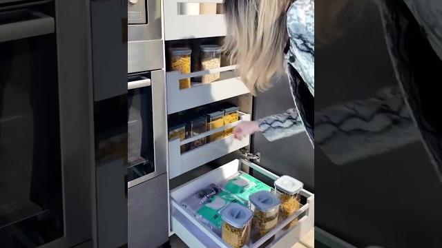 Best kitchen tall storage unit for pantry | space-saving organization ideas! #shorts Best kitchen tall storage unit for pantry | space-saving organization ideas! #shorts