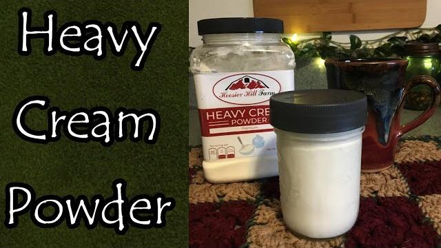 Heavy cream powder storing and using Heavy cream powder storing and using