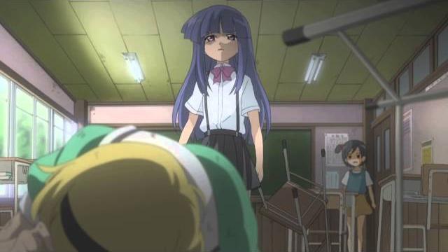 Higurashi rei - the chair beating Higurashi rei - the chair beating