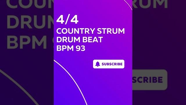 4/4 country strum drum loop metronome 93 4/4 country strum drum loop metronome 93