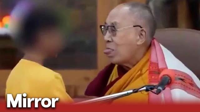 Dalai lama asks little boy to 'suck my tongue' Dalai lama asks little boy to 'suck my tongue'