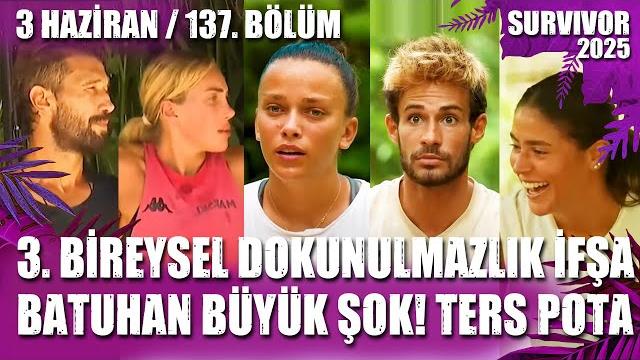 Survivor 3. bi̇reysel dokunulmazlik kazanan i̇fşa batuhan volkan 03.06.2025 137. bölüm tv8 canli i̇zle Survivor 3. bi̇reysel dokunulmazlik kazanan i̇fşa batuhan volkan 03.06.2025 137. bölüm tv8 canli i̇zle