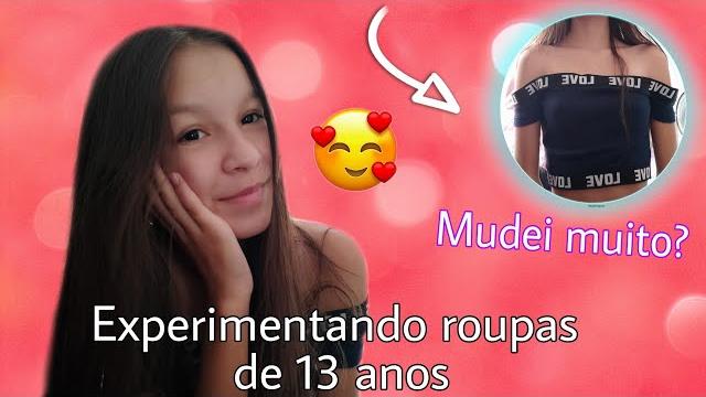Experimentando roupas de 13 anos!!!! Experimentando roupas de 13 anos!!!!