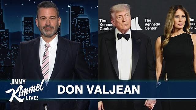 Trump attends les misérables with maga vips, brags about saving la & reveals he played the flute Trump attends les misérables with maga vips, brags about saving la & reveals he played the flute