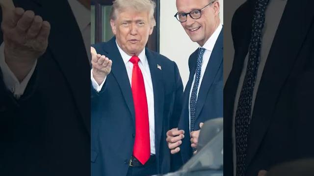 Trump welcomes germany's merz to white house Trump welcomes germany's merz to white house