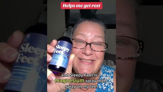 Sleepy feet magnesium spray is a spray that you spray on your feet and it has magnesium in it Sleepy feet magnesium spray is a spray that you spray on your feet and it has magnesium in it