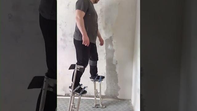 Работаем со строительных ходулей #кириши #волхов Работаем со строительных ходулей #кириши #волхов