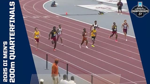Seven run sub-20 in men's 200m quarterfinals at 2025 ncaa outdoor track and field championships Seven run sub-20 in men's 200m quarterfinals at 2025 ncaa outdoor track and field championships