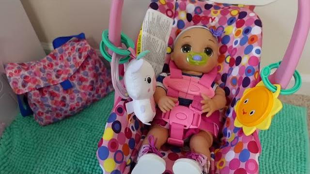 Baby doll packing her bag to go to grandmas house Baby doll packing her bag to go to grandmas house