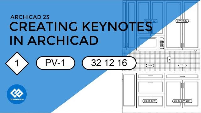 How to create keynotes in archicad How to create keynotes in archicad
