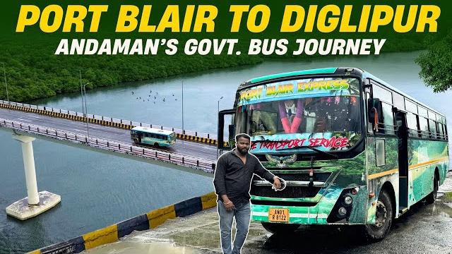 Bus journey through deadly atr highway | port blair to diglipur govt. bus | current road conditions Bus journey through deadly atr highway | port blair to diglipur govt. bus | current road conditions