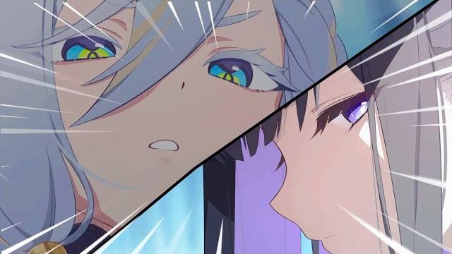 Chitose vs aeloria (stella sora) Chitose vs aeloria (stella sora)
