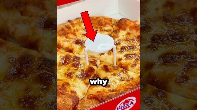 Why they put mini table on pizza? Why they put mini table on pizza?