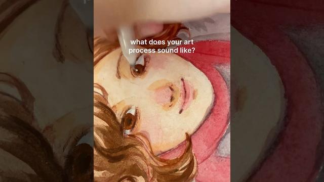 Drawing asmr.. ish.. #asmr #watercolor Drawing asmr.. ish.. #asmr #watercolor
