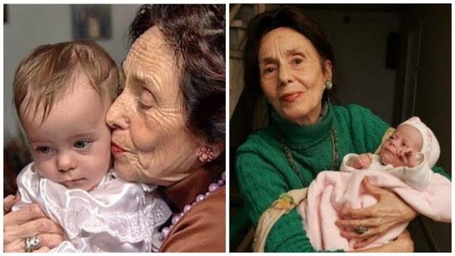 The woman gave birth to a baby girl at 67 in 2005. what she and her daughter look like now. The woman gave birth to a baby girl at 67 in 2005. what she and her daughter look like now.