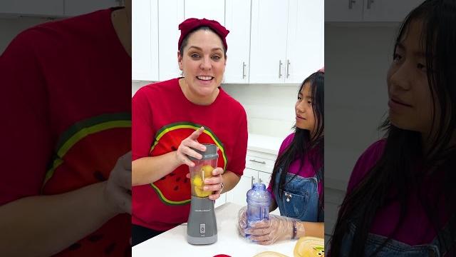 Jannie and maddie making ice cream the healthy way! Jannie and maddie making ice cream the healthy way!