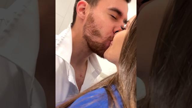 The girl liked this kiss The girl liked this kiss