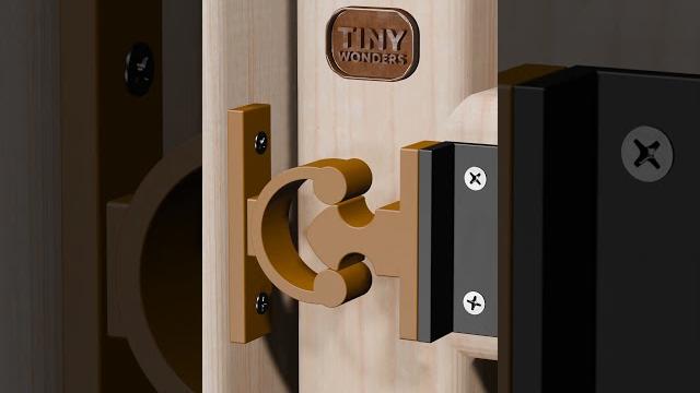 An interesting lock idea with flexible plastic An interesting lock idea with flexible plastic