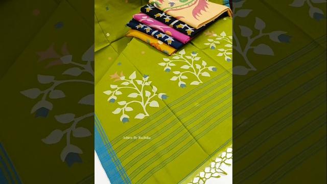 Pure handloom assam khadi 120 count sarees with jamdani weaving #handloom #assamkhadi #viral #abr Pure handloom assam khadi 120 count sarees with jamdani weaving #handloom #assamkhadi #viral #abr