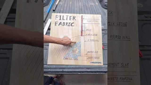 How filter fabric works around foundations How filter fabric works around foundations