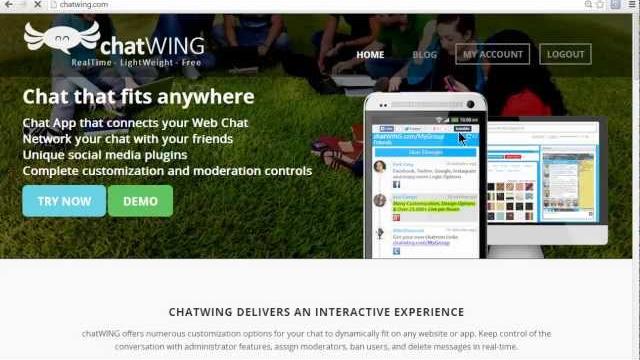 Web page blog chat app stickam Web page blog chat app stickam